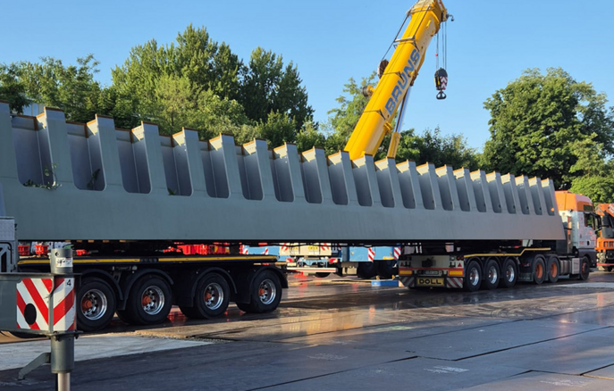 🏗️ Projektstart an der Sternbrücke – erste Bauteile auf der Baustelle angekommen