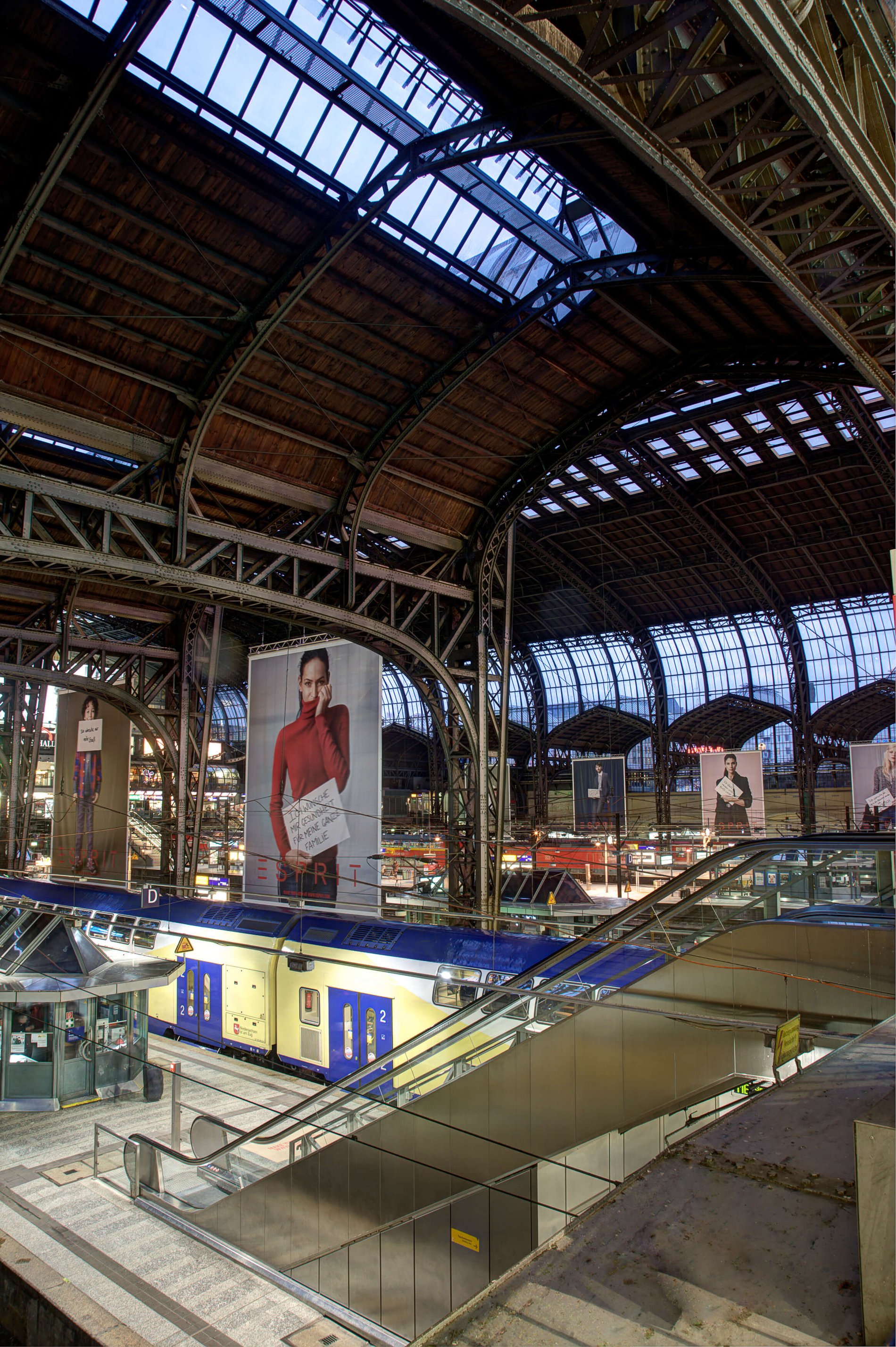 Innenansicht vom Hamburger Hauptbahnhof 
