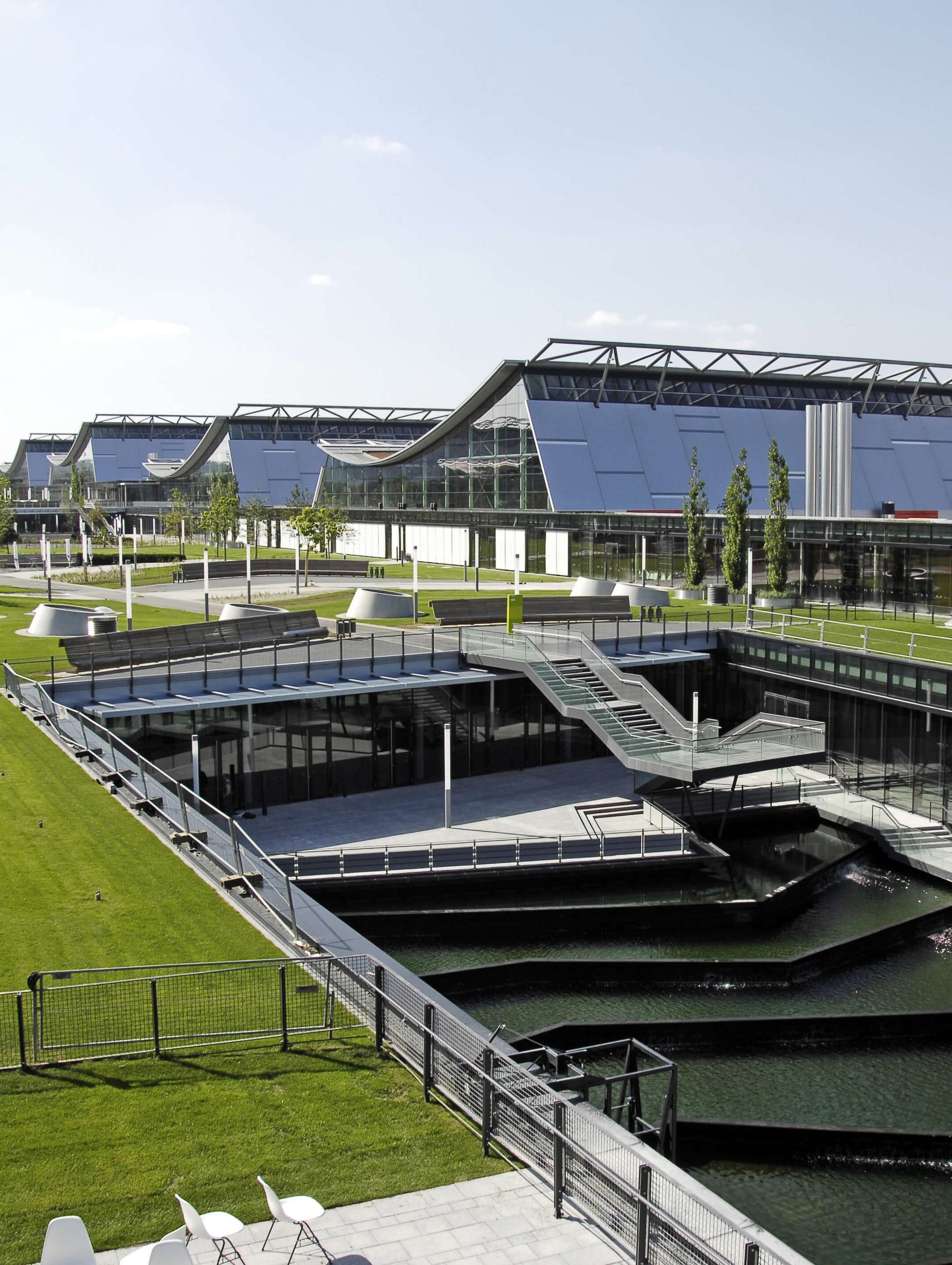 Außenbereich der Messehallen Stuttgart