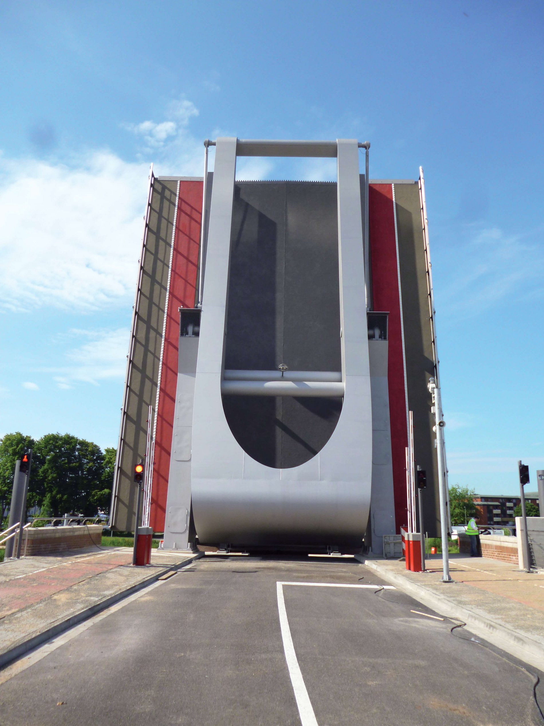 Geöffnete Käpten-Jürs-Brücke