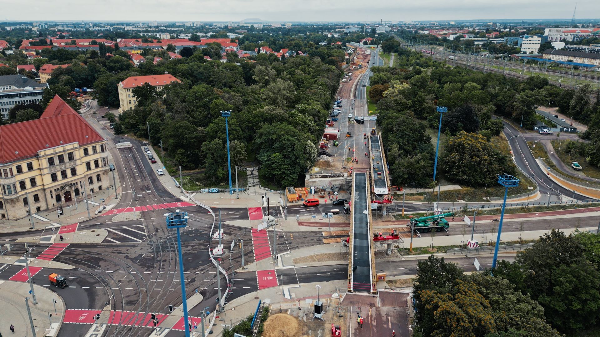 Behelfsbrücken Damaschkeplatz